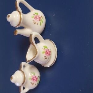 6 Piece Miniature Porcelain Tea Set